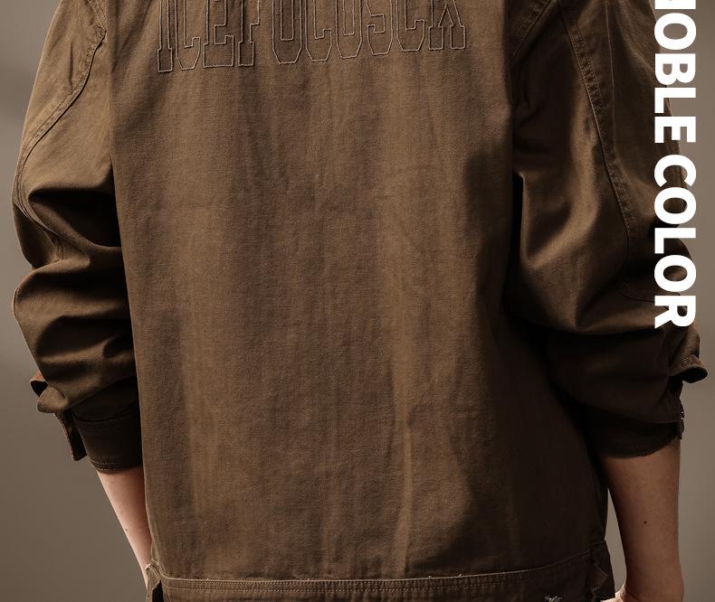 Men's High-End American Retro Heavyweight Hunting Jacket – Autumn/Winter Workwear: Loose, Tough, and Handsome.