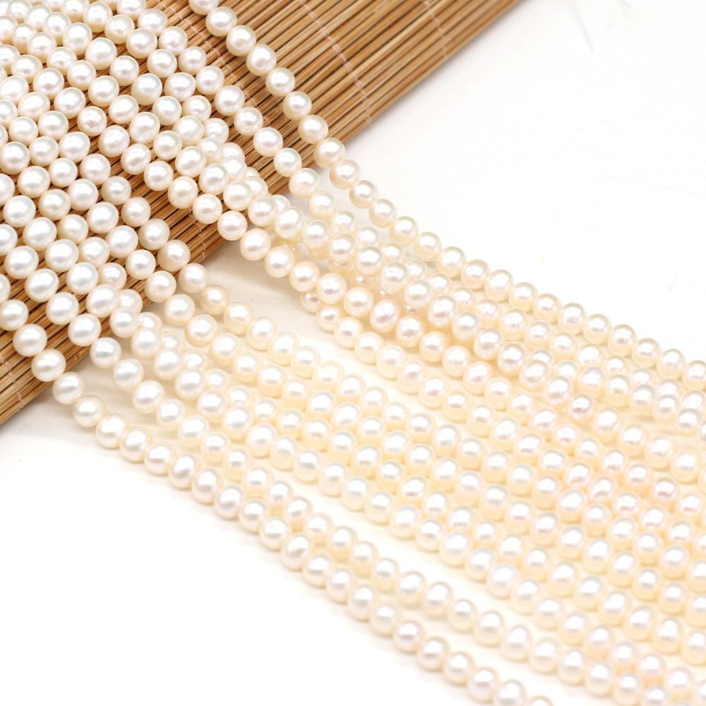 1String, White Natural Rice-shaped Pearls Beads, 5-5.5mm, for DIY Necklaces Bracelets Accessories, Jewelry Making, Birthday, Wedding, Party Gifts 36cm