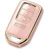 Key Fob Cover Fit for Honda 2014-2022 HR-V Fit Pilot Odyssey LX EX
