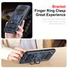 KEYSION Shockproof Armor Case for Nothing Phone 3A Soft Silicone+PC Metal Ring Stand Phone Back Cover for Nothing 3A