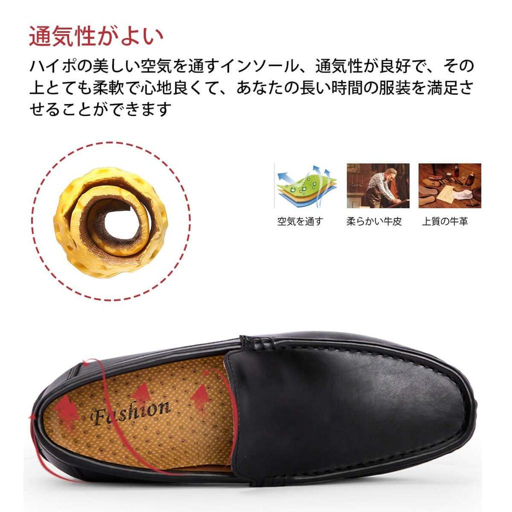 [Sherry Love] Men's Driving Shoes, Business Shoes, Genuine Leather Loafers, Slip-ons, Moccasins, Casual, Lightweight Deck Shoes