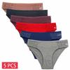 M-XL Chiloți Sexy pentru Femei 5 BUC/Set Dantelă Sexy Chiloți de Bumbac pentru Femei