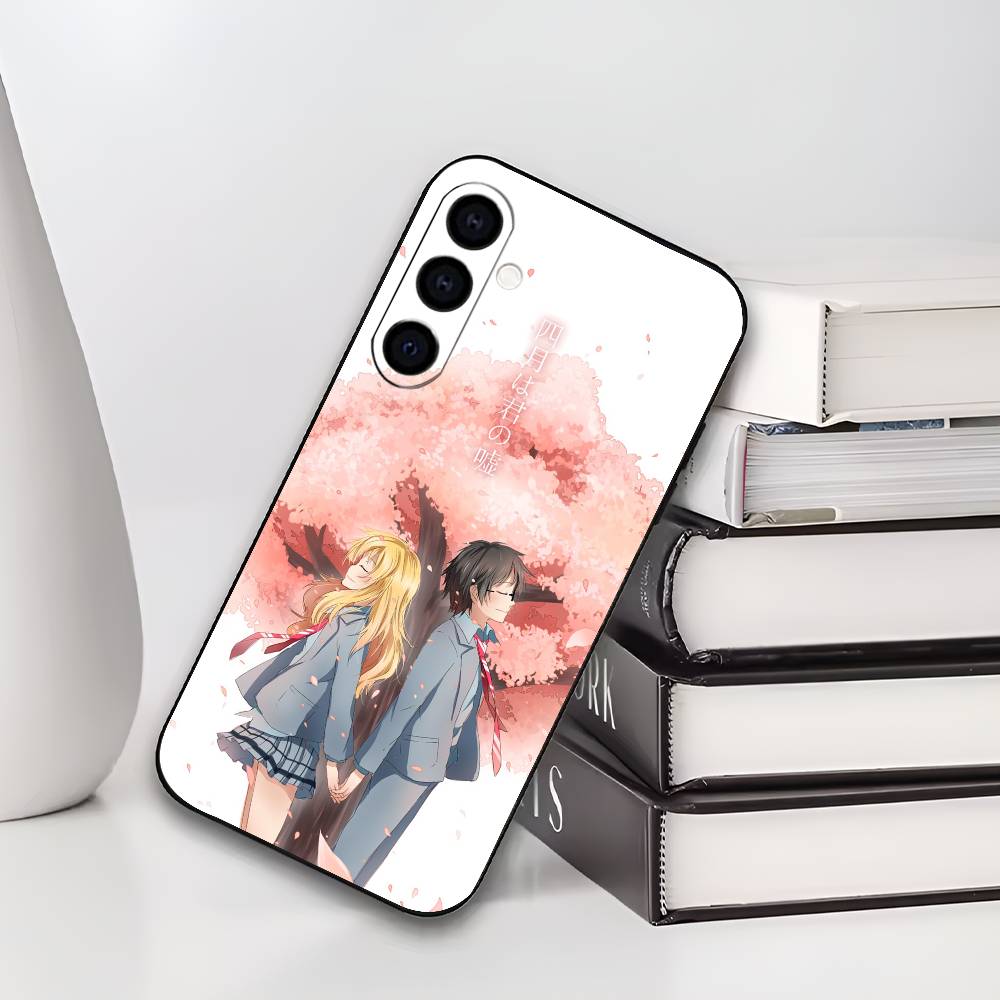 Y-Your Lie IN A-APRIL Phone Case For Samsung Galaxy A73,A72,A71,A70,A53,A52,A51,Soft Silicone Black Cover