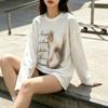 Europäischer und amerikanischer personalisierter bedruckter modischer Pullover mit langen Ärmeln, Retro-Streetwear, Rundhalsausschnitt, trendige Herren- und Damenstile
