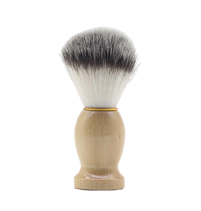 Men's Old-Fashioned Wooden Beard Shaving Brush