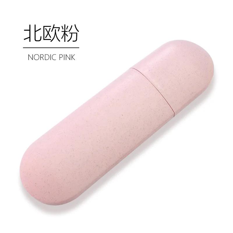 

Large Capacity Toothbrush Toothpaste Box Portable Travel Toothbrush Holder Business Outdoor Washing Toothbrush Protect Cover Decor розовый