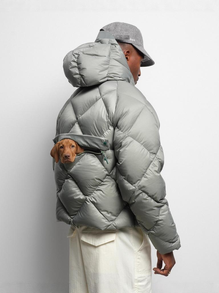 Unisex Irregular Hooded Puffer Jacket Loose Thick Quilted Warm Winter Outer Coat