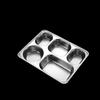 Anyi 304 Stainless Steel Divided Meal Plate