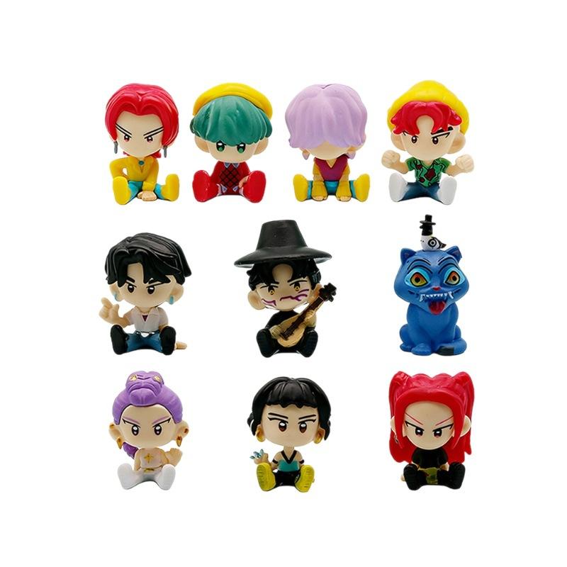 10 Q version of the witch hunter group sitting animation cartoon figure creative doll tide play toy, desktop model