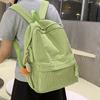 Schoolbag1011 New Corduroy School Bag Women's Korean Edition Japanese Simple Versatile Casual Large Capacity High School Backpack