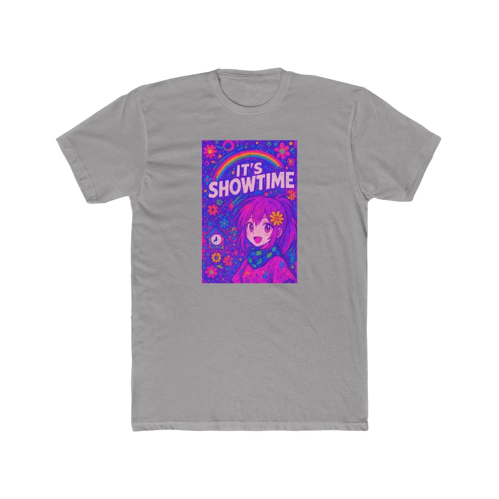 Vaporwave Anime Girl It s Showtime Kidcore T-Shirt XL