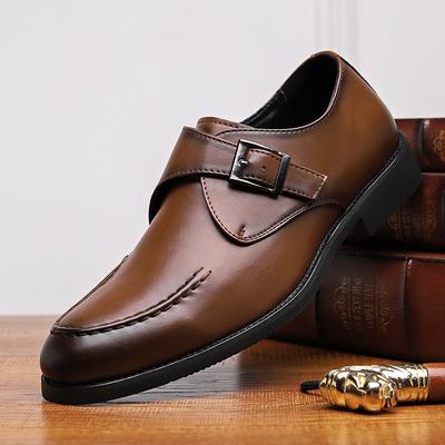 Fashion Versatile Men's Leather Casual Shoes Low Cut Black Office Work Shoes Wear-resistant Soles Men's Loafers Pointed Big Size 38-48