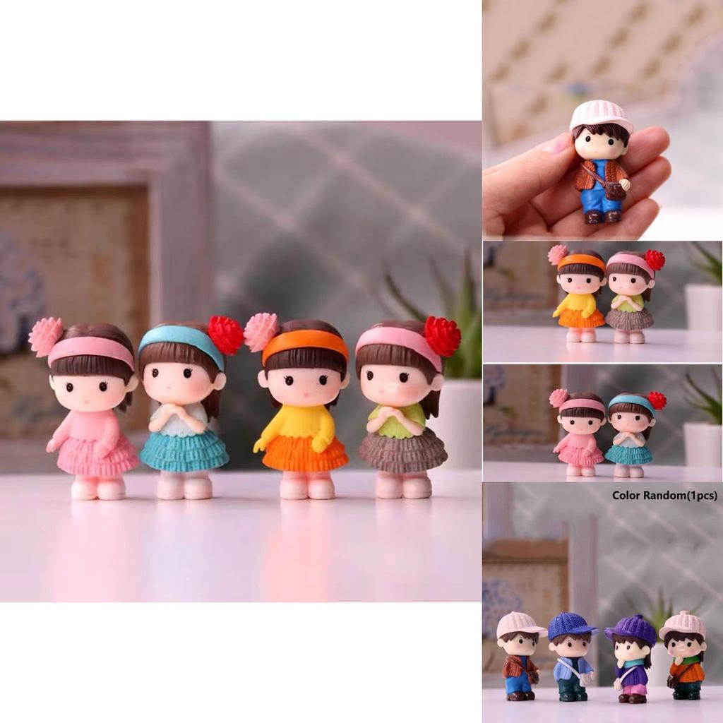 Realistic Miniature Couple Figurines Perfect For Enchanting Garden Landscapes