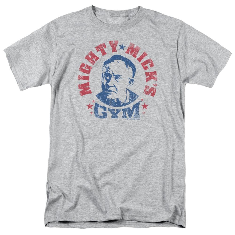 Rocky - Mighty Micks Gym - Adult Unisex Short Sleeve T-Shirt - Gray S