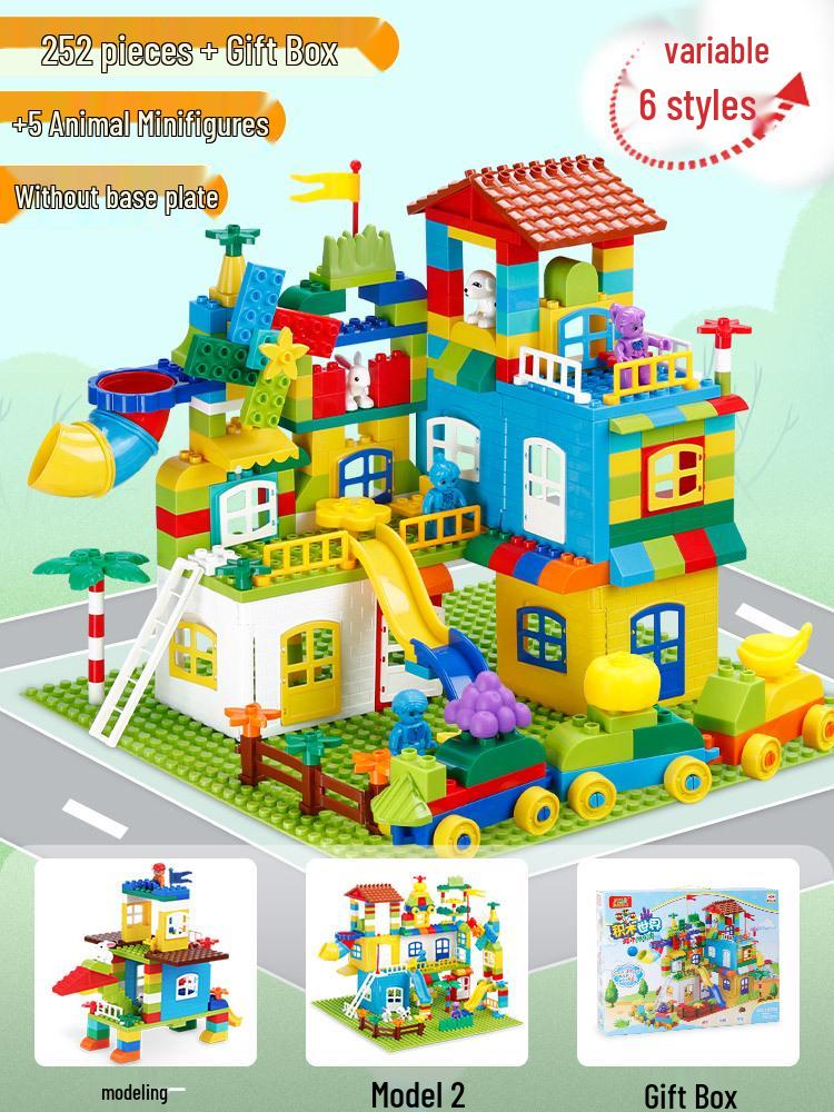 Large Particle Educational Building Blocks Toy - Castle Series 2025 for Boys & Girls, New Children s Gift