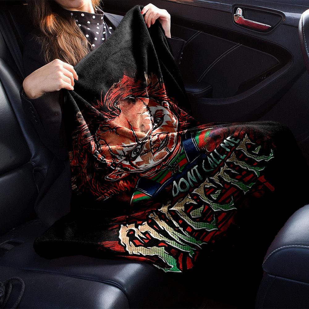 1pc Chucky Sweetie Throw Blanket Soft Flannel, Cozy All Season Polyester Perfect for Home, Office