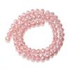 3 4 6 8 10mm Rondelle Faceted Crystal Beads Transparent Water Pink Glass Loose Beads For Jewelry Making DIY Bracelet Necklace