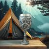 Western Retro Dragon Totem Resin Stainless Steel Wine Glass Personalized Niche High-value Cocktail Cup Goblet Three-dimensional