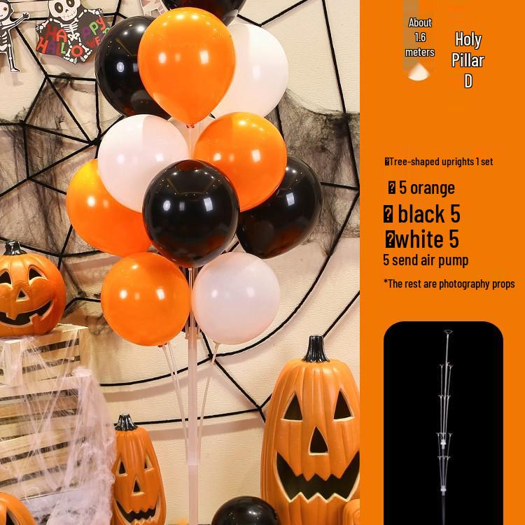 Halloween Balloons & Ornaments: Pumpkin & Ghost Decorations for Kindergartens & Storefronts