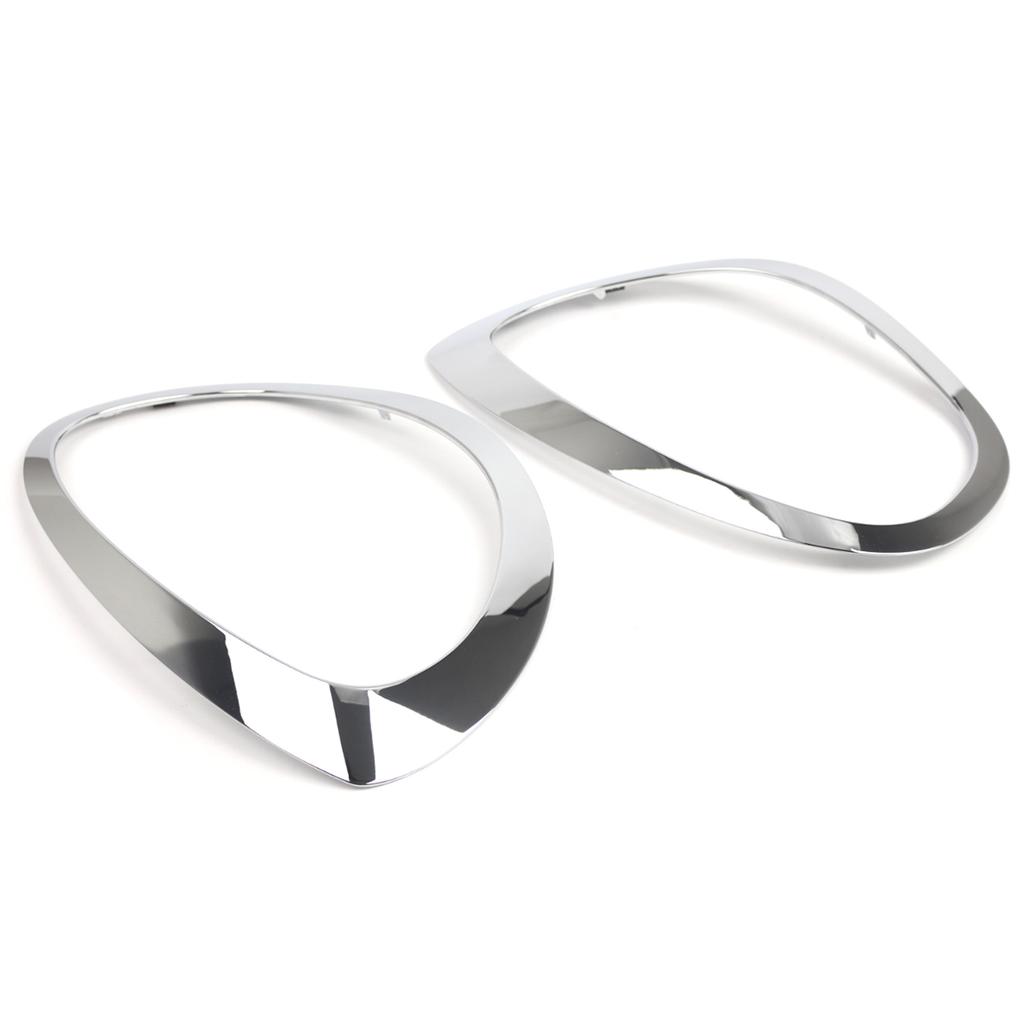 Headlight Trim, 2PC Left and Right Headlight Frame Bezel Surround Cover Replacement for BMW Mini F60 F61 2017 2023,