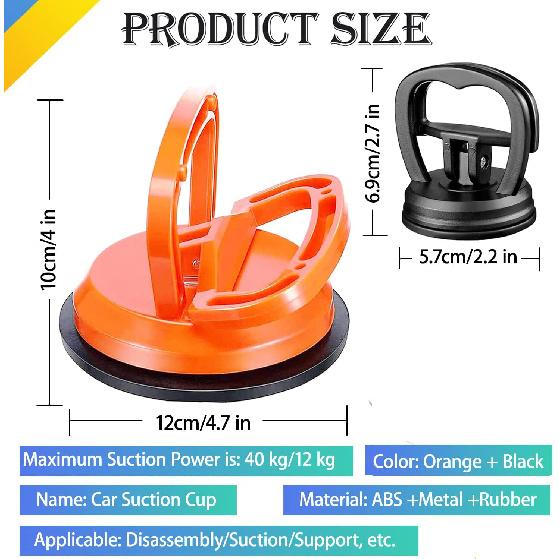 Car Dent Puller,Powerful Car Dent Puller, Car Dent Removal Kit,Dent Remover Tool For Car Dent Repair, Glass, Screen, Tiles Lifting And Objects Moving