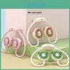 Cartoon Neck Fan With Usb Charging And Silent Operation For Students And Commuters