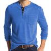 Men's Long Sleeve Polo Shirt, Knit Polyester Viscose Blend Solid Color Polo, Breathable Moisture Wicking Casual Top