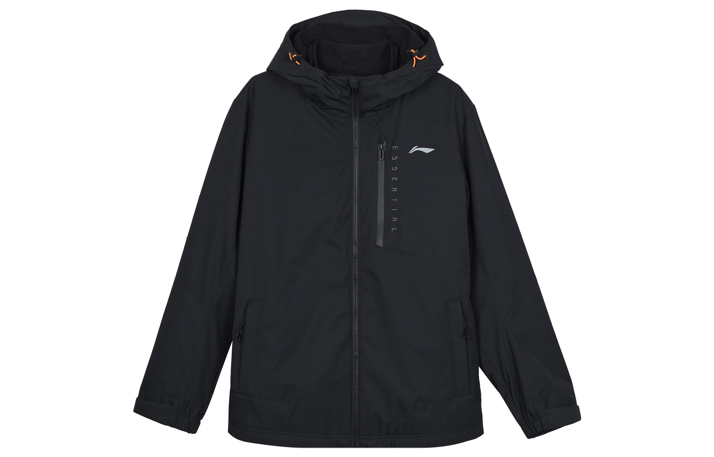 Li Ning Sports Fashion Collection Trench Coat Unisex Black YWBT041-1 S
