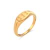 E.B.belle 2024 Angel Number Rings Jewelry For Women 18K Gold Plated Lucky Number Stainless Steel Ring For Girls