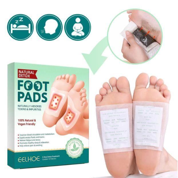 Detox Foot Patches - 20 Pieces - Vegan - Deep Cleansing - Improves Sleep Quality