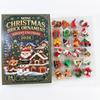 3D Mini Weihnachts-Ziegelstein-Ornament Adventskalender 2026, 24 Tage Weihnachts-Countdown Bausteine-Set, Weihnachtsbaum-Dekoration Geschenk