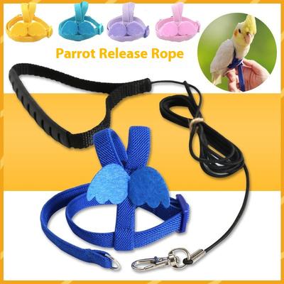 Pet Supplies Parrot Flight Rope Harness for Walking The Bird Traction Elastic Flying Rope Bird Toys