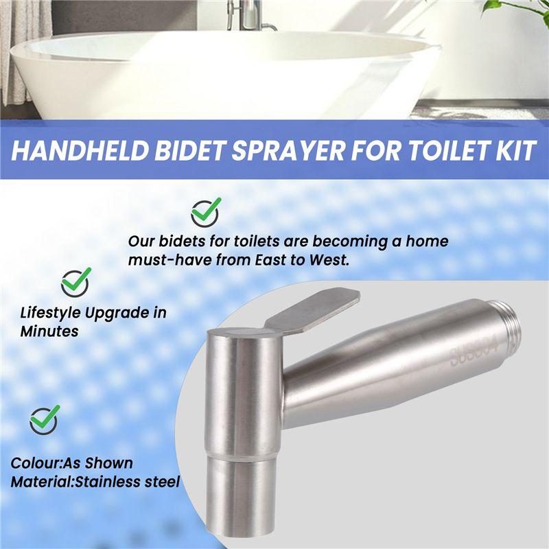 A89X Handheld Bidet Sprayer For Toilet Adjustable Water Pressure Bidet Attachment For Feminine Wash And Cloth Diaper Sprayer