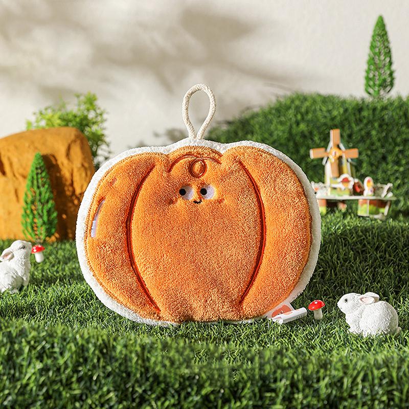 Hand Towel Cartoon Wipe Handkerchief Rag Vegetable Shape Towels For Wiping Hands Thickening Absorbent With Hanging Loop