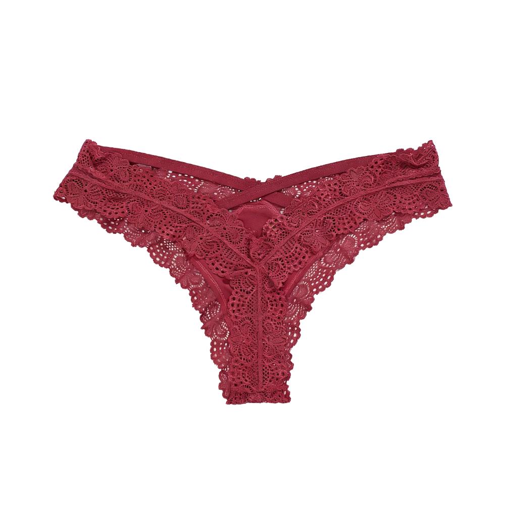 Low Waist Underwear Women Hollow Lace Thong Sweet Lady Panties  Gifts
