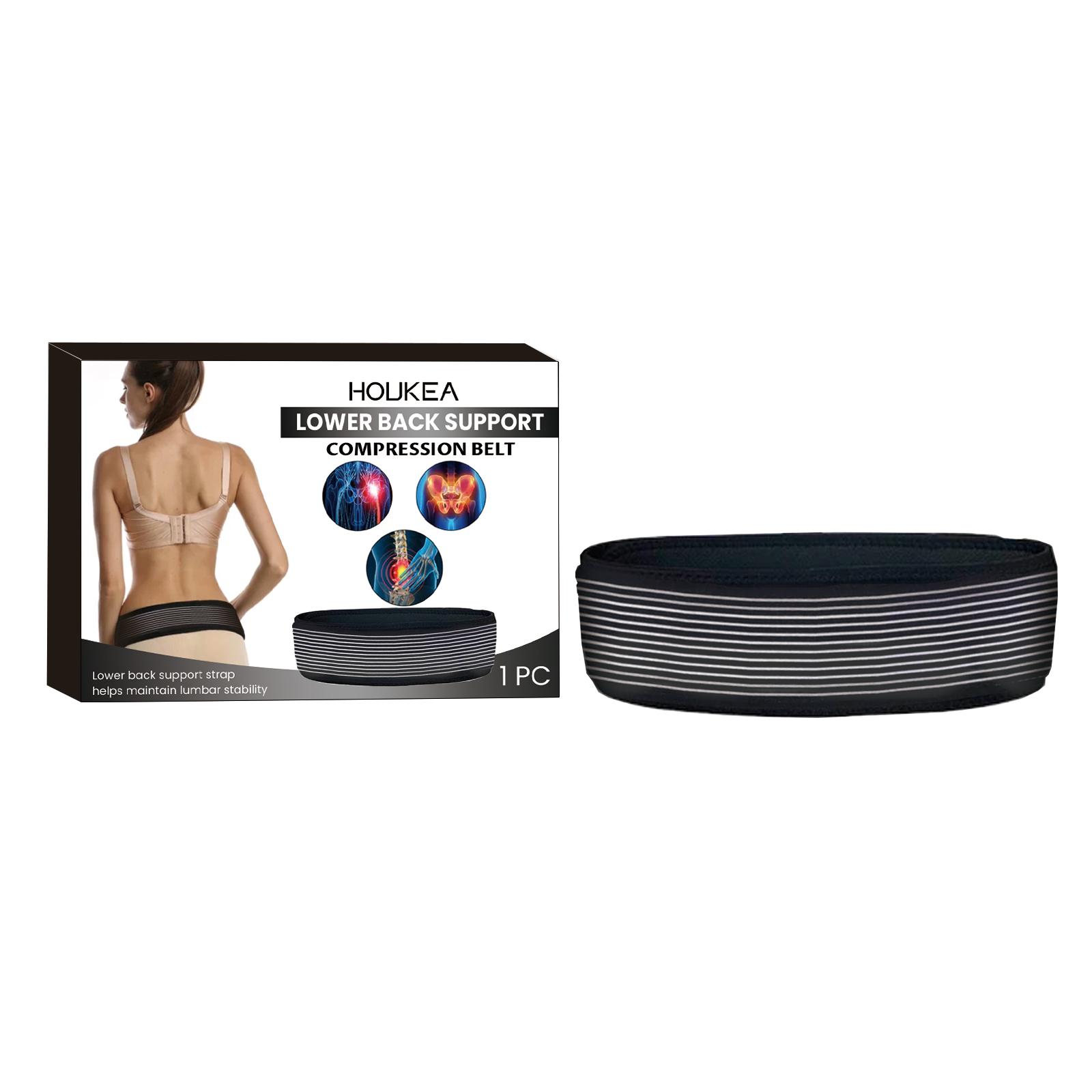 

HOUKEA пояс поддержки поясницы корректирующий пояс ишиас облегчение боли в спине поддерживающий ремень здравоохранение 0 чёрный