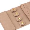 Jewelry Roll Storage Bag with Tie Close for Rings Earrings Necklaces Rose Red