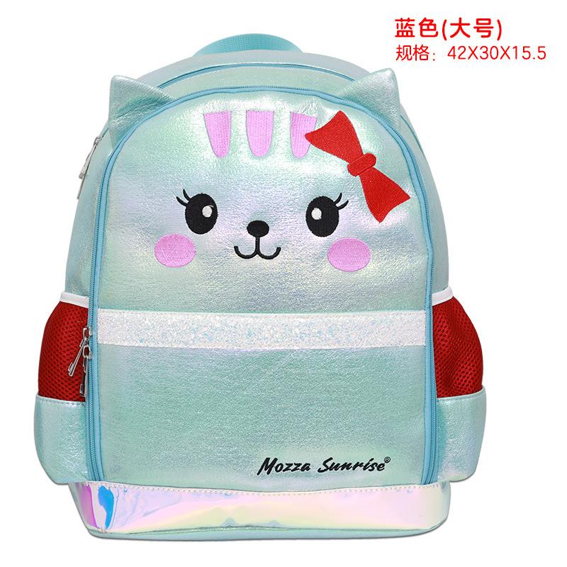 School bag three-piece female new chinchilla primary and secondary school students double shoulder child and mother bag backpack fashion