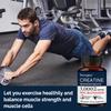 Creatine Monohydrate Dietary Supplement, 3000 Mg Per Serving, 120 Capsules Per Bottle