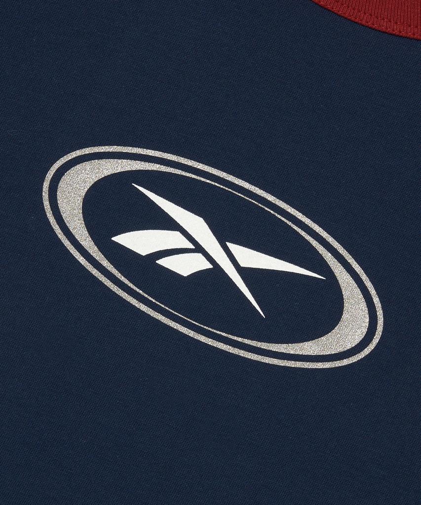 Reebok Essentials Semi-Crop Ringer T-Shirt (W) - Navy