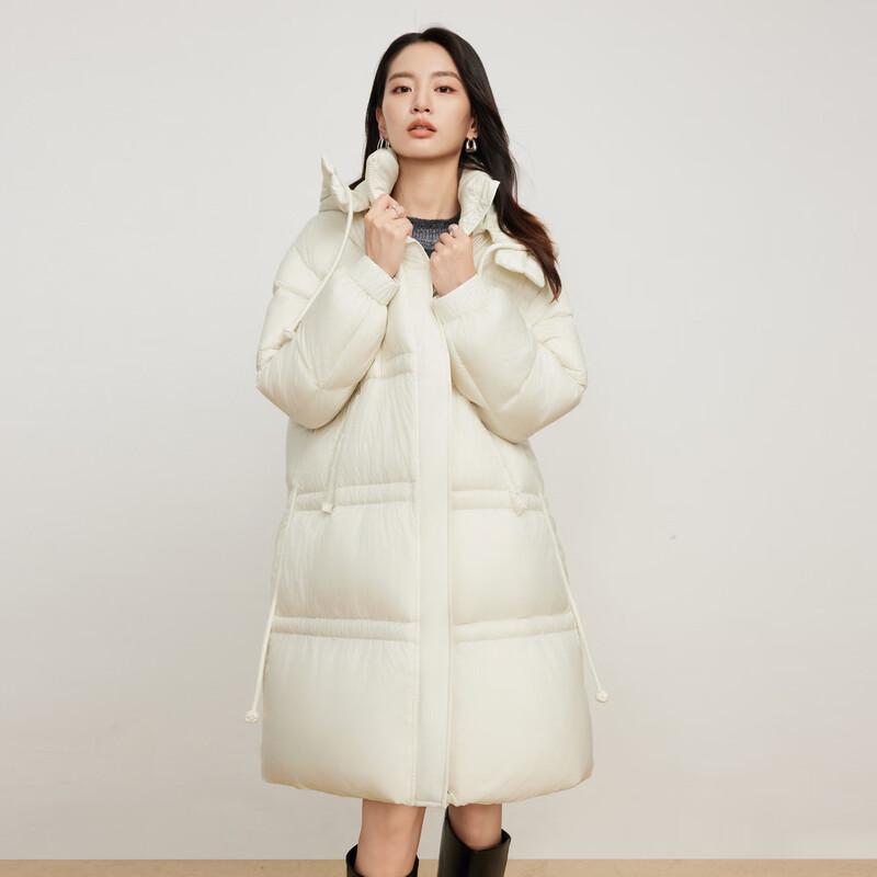 

Elva Island Women s Solid Hooded Short Down Jacket L