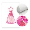 Mode Kunst Poster Rosa Kleid High Heels Mädchen Leinwand Druck Wand Malerei Schönheit Salon Mädchen Zimmer Dekoration Kreative Bild