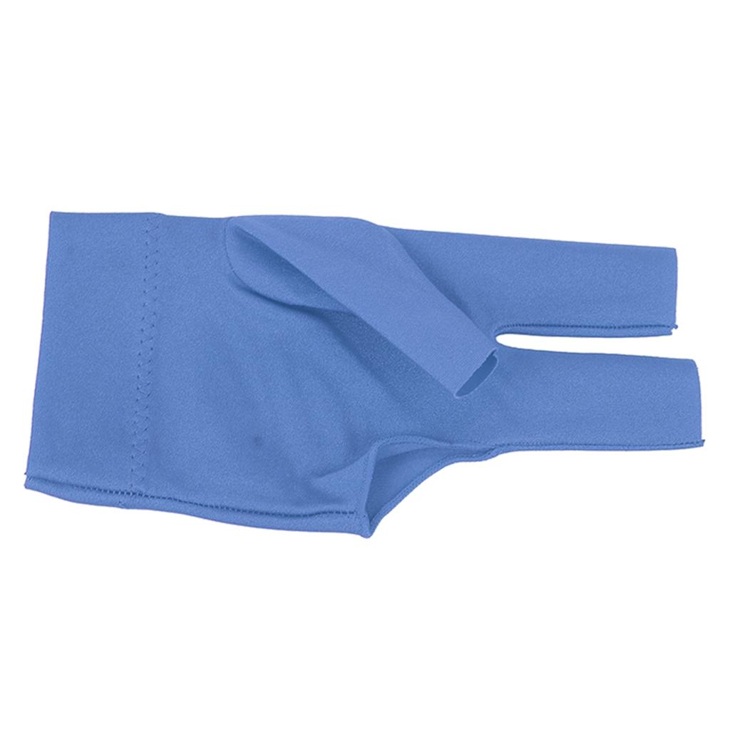 Biljard Pool Hansker 3 Fingre Køhansker Skyttere Snooker Kø Sportshanske For Venstre Høyre Hånd Blå