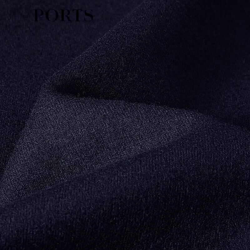 Ports Women's Elegant Navy Wool Knit Dress
