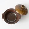 Banko Ware Clay Pot, Size 8 (2-3 servings), 1500ml, Microwave, Oven, and Direct Flame Safe, CLEA AKARI (Brown), Made in Japan, 32781
