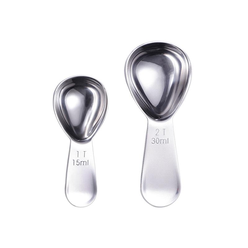 Kundenspezifischer Messlöffel in Kürbisform aus Edelstahl 304, 1 Teelöffel Größe, nummeriert, titaniert, Messbecher zum Backen, Milchpulverlöffel, Geschenk