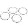4PCS  ABS Chrome Car Door Speaker Ring Cover Trim for X1 F48 2016 2018