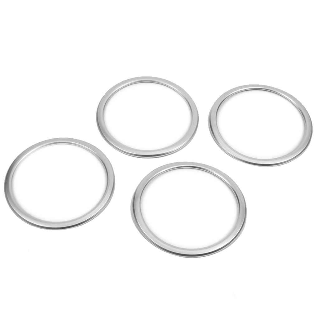 4PCS  ABS Chrome Car Door Speaker Ring Cover Trim for X1 F48 2016 2018