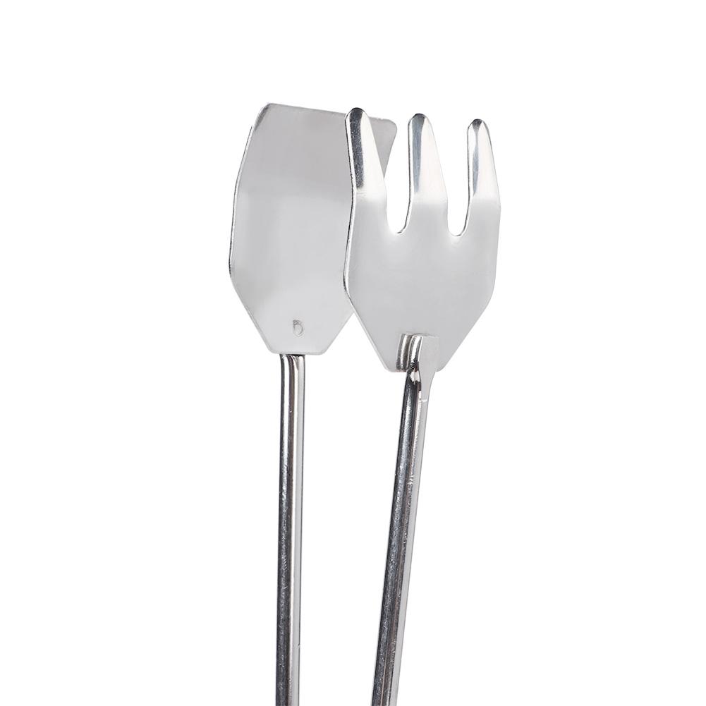 Stainless Steel Portable Long Handle BBQ Grill Food Clip Accessory Tongs Tool