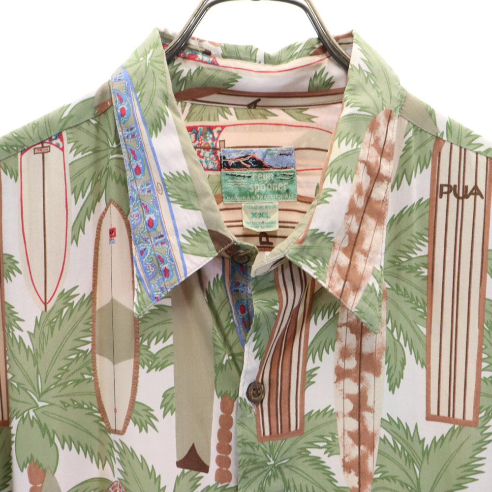 Reyn Spooner 90s Old Diamond Head Tag Overall Handle Short Sleeve Aloha Shirt Men's Used